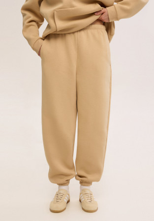 Джоггеры трёхнитка утепленная oversize unisex irish cream (бежевый) Джоггеры трёхнитка утепленная oversize unisex irish cream (бежевый)