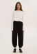 Штани джогери тринитка oversize сірий меланж