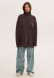 Black tunic three-thread insulated with a neck