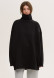 Chocolate torte color tunic three-thread insulated with a neck