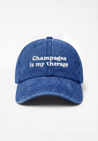 Бейсболка "Champagne..." синя