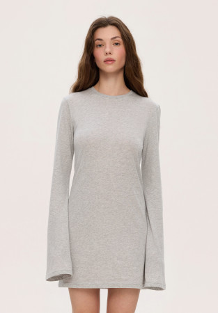 Туніка із джерсі сірий меланж