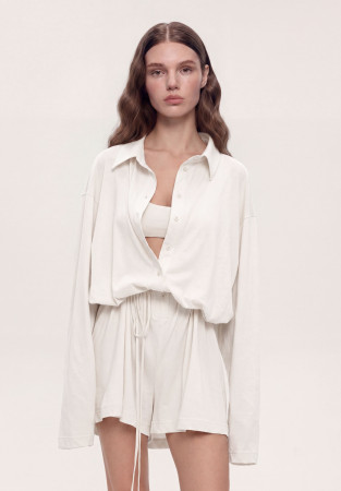 Комбінезон із джерсі білий