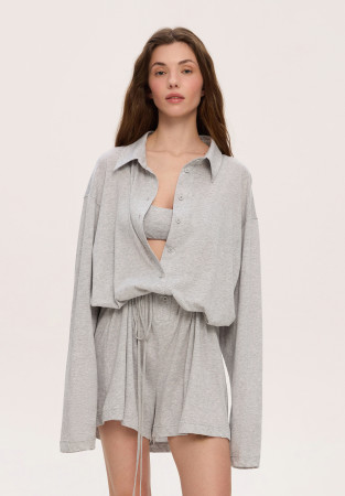 Комбінезон із джерсі сірий меланж