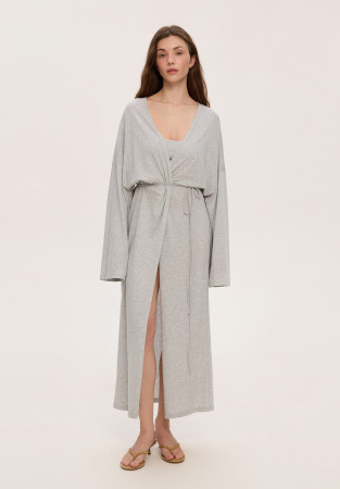 Кімоно із джерсі сірий меланж