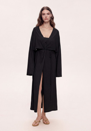 Кімоно із джерсі чорне