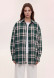 Рубашка оверсайз клетка бежевая