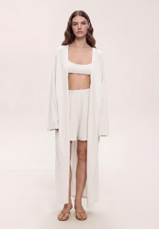 Шорти із джерсі білі