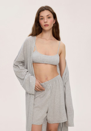 Шорти із джерсі сірий меланж