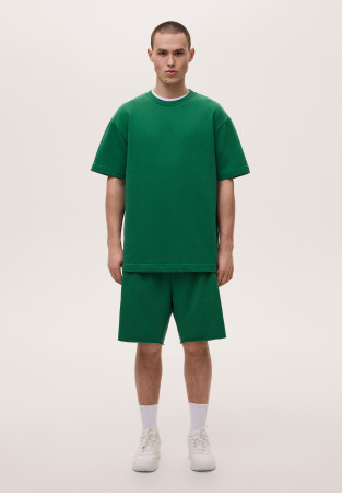 Шорти трикотажні подовжені чоловічі зелені