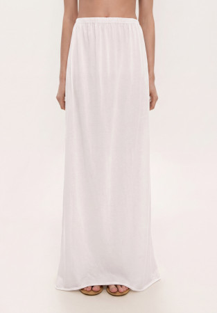 Юбка из джерси белая