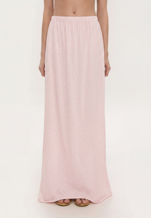 Юбка из джерси розовая
