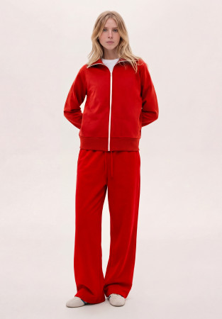 Штаны трикотажные широкие красные