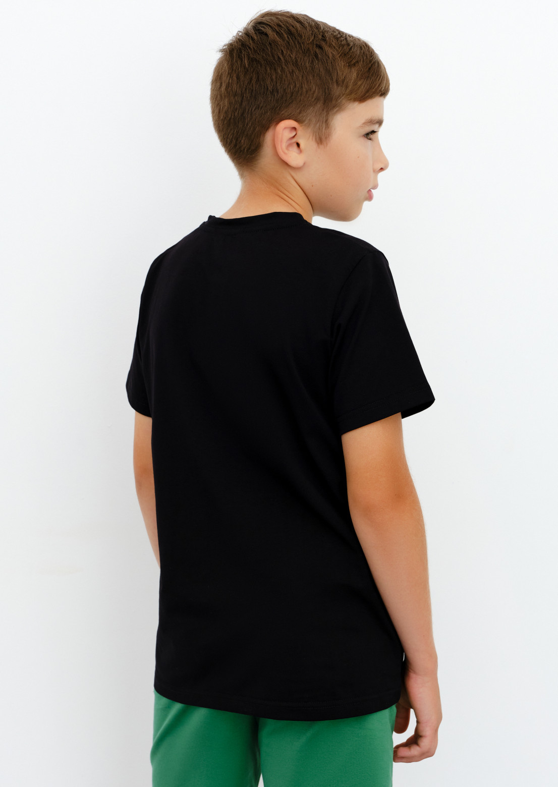 Children's black T-shirt "Козак"