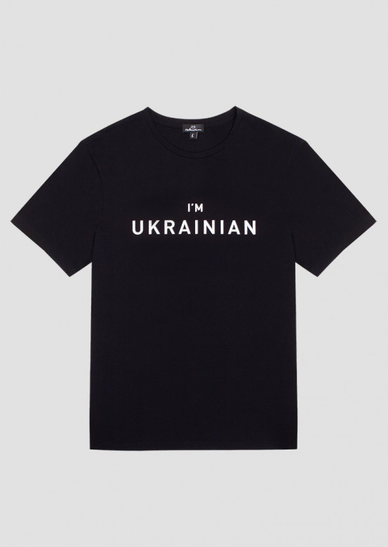 Men  black  T-shirt  "I`m Ukrainian"