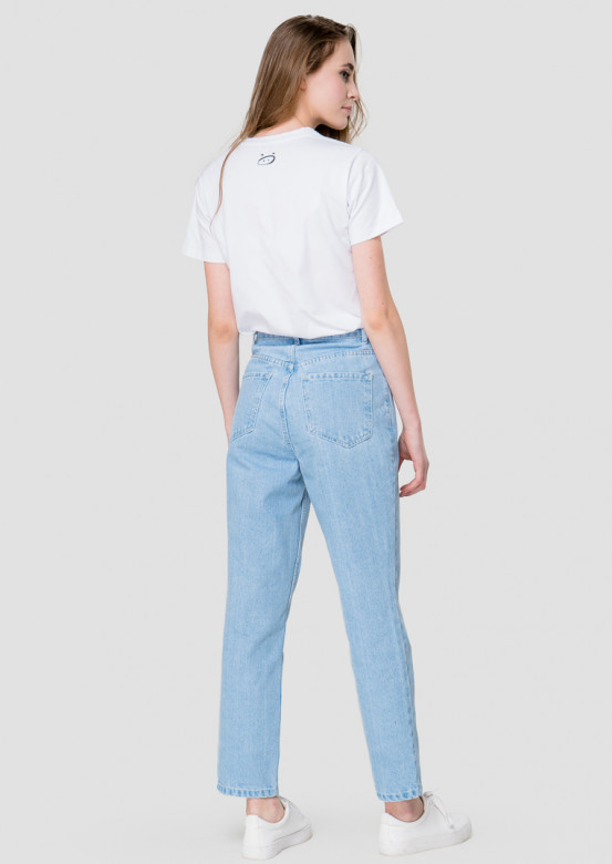 Blue jeans high-waisted jeans