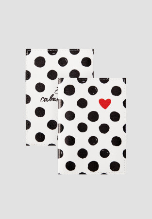 Обкладинка на паспорт в горошок