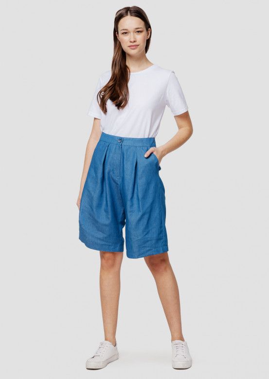 Denim blue shorts